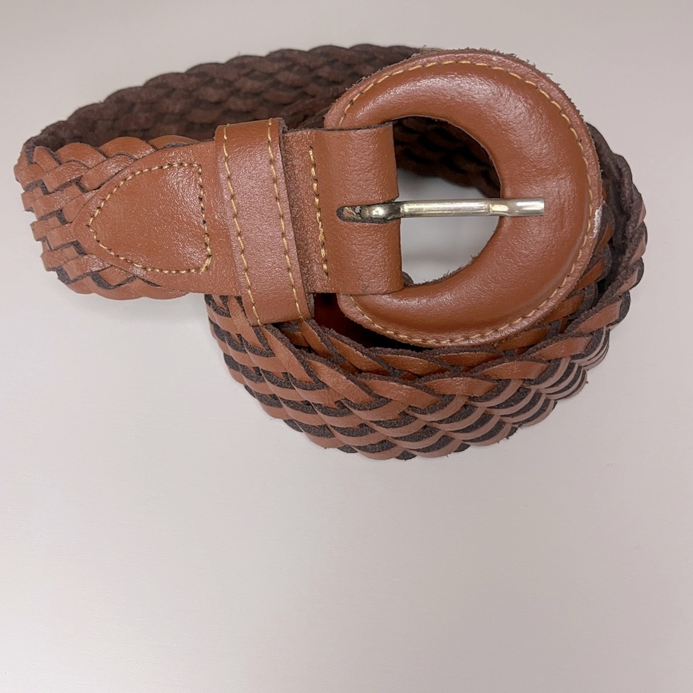 Vintage Belt Leather Woven Genuine Leather Bohemian Brown Women’s Medium/Large